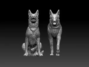 Shepherd dog 3D Print Model