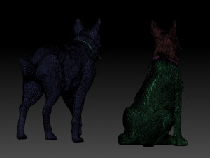 Shepherd dog Modèles 3D en vedette