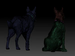 Shepherd dog 3D Print Model