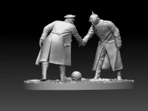 Christmas Truce Memorial 3D Print Model