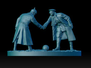 Christmas Truce Memorial 3D Print Model