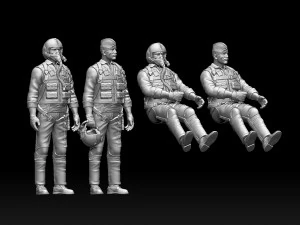 Oficial general Robin Olds da For&ccedil;a A&eacute;rea dos Estados Unidos Modelo de Impressão 3D