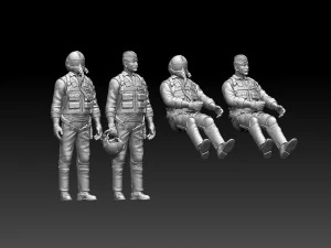 Oficial general Robin Olds da For&ccedil;a A&eacute;rea dos Estados Unidos Modelo de Impressão 3D