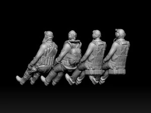 Pilots ww2 3D Print Model