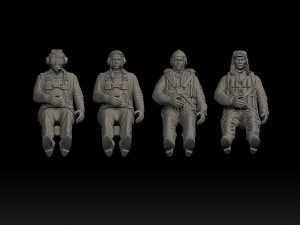 Pilots ww2 3D 프린트 모델