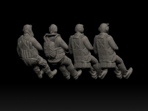 Pilots ww2 3D 프린트 모델