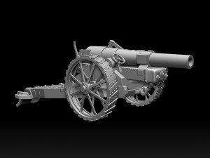 Howitzer Mark VI UK 3D-printmodel