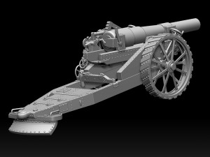 Howitzer Mark VI UK Modelo de Impressão 3D