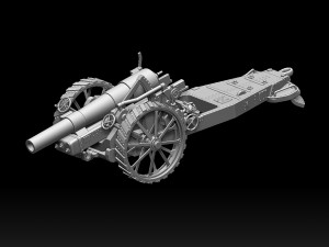 Howitzer Mark VI UK Modelo de Impressão 3D