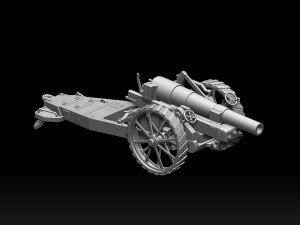 Howitzer Mark VI UK Modelo de Impressão 3D