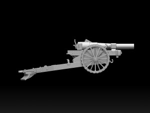 Howitzer Mark VI UK Modelo de Impressão 3D