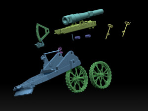 Howitzer Mark VI UK Modelo de Impressão 3D