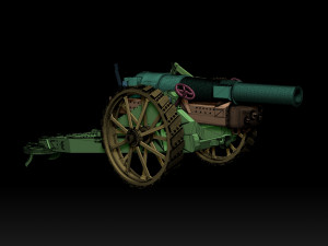 Howitzer Mark VI UK Modelo de Impressão 3D