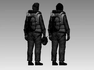 Piloto alem&atilde;o Modelo de Impressão 3D