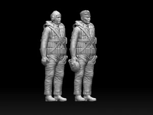 Piloto alem&atilde;o Modelo de Impressão 3D