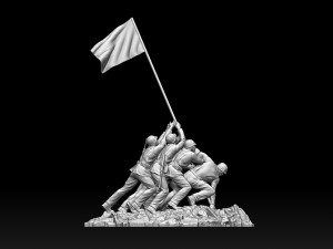 Marine Corps War Memorial Modelo de Impressão 3D