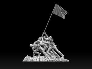 Marine Corps War Memorial Modello di stampa 3D