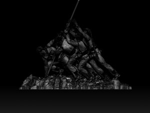 Marine Corps War Memorial Modello di stampa 3D
