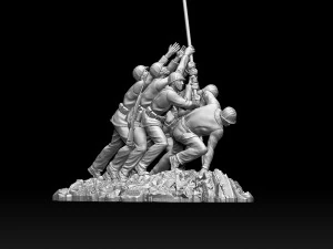 Marine Corps War Memorial 3D Print Model
