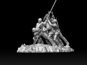 Marine Corps War Memorial Modello di stampa 3D