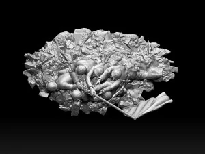 Marine Corps War Memorial 3D Print Model