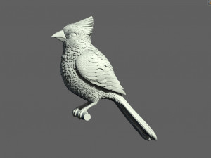 Bird red cardinal 3D Принт Модель
