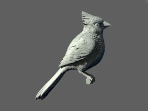 Bird red cardinal 3D Print Model