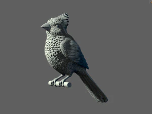Bird red cardinal 3D Print Model