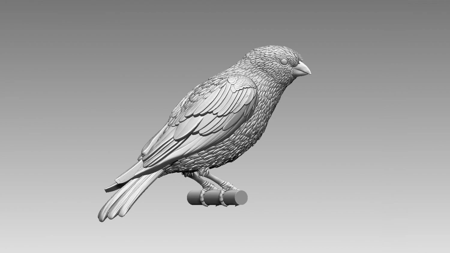 Bird 3D Print Model .c4d .max .obj .3ds .fbx .stl .blend