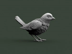 P&aacute;ssaro Modelo de Impressão 3D