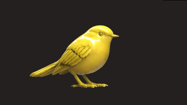Bird 3D Print Model .c4d .max .obj .3ds .fbx .stl .blend 