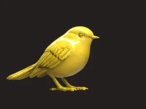 鳥 3Dプリントモデル
