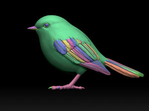 P&aacute;jaro Modelo de impresión 3D