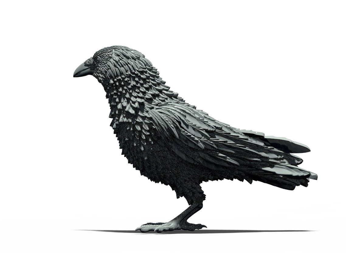 Bird 3D Print Model .c4d .max .obj .3ds .fbx .stl .blend 
