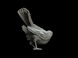 鳥 3Dプリントモデル