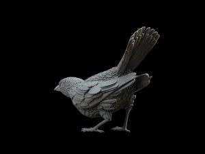 鳥 3Dプリントモデル