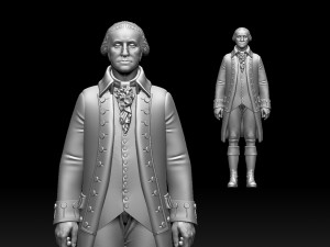 George Washington 3D-printmodel
