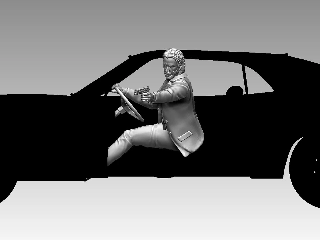 John Wick 3D Print Model .c4d .max .obj .3ds .fbx .stl .blend 