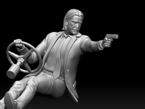 John Wick 3D Принт Модель