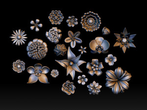 Flowers 3D-printmodel