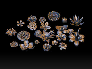 Flowers 3D Print Model