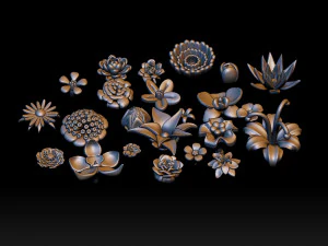 Flowers 3D Print Model