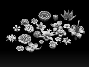Flowers 3D Print Model