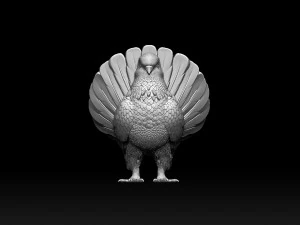 鳩 3Dプリントモデル