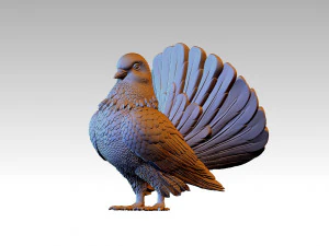 鳩 3Dプリントモデル