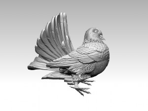 Pigeon 3D Print Model