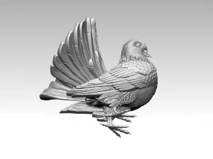 鳩 3Dプリントモデル