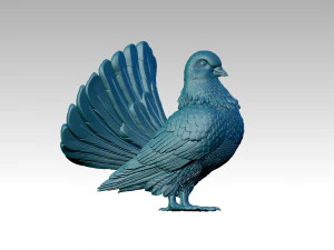 鳩 3Dプリントモデル