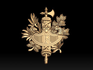 Coat of arms of France 3D-printmodel