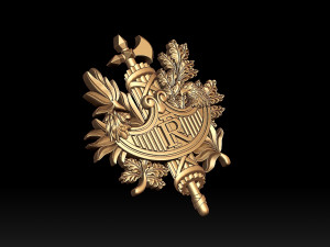 Coat of arms of France Modelo de Impressão 3D